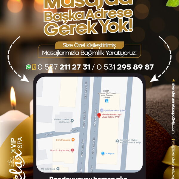 İskenderun Relax Spa Masaj Salonu 2 VIP Instagram