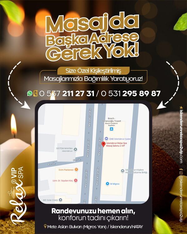 İskenderun Relax Spa VIP Masaj Salonu Instagram